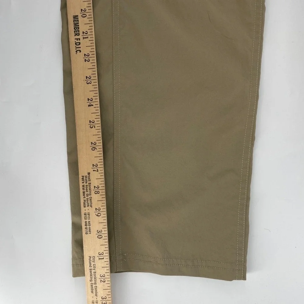 North Face Women's Convertible Pants Size 16 Beige‎ Hiking Drawstring Nylon